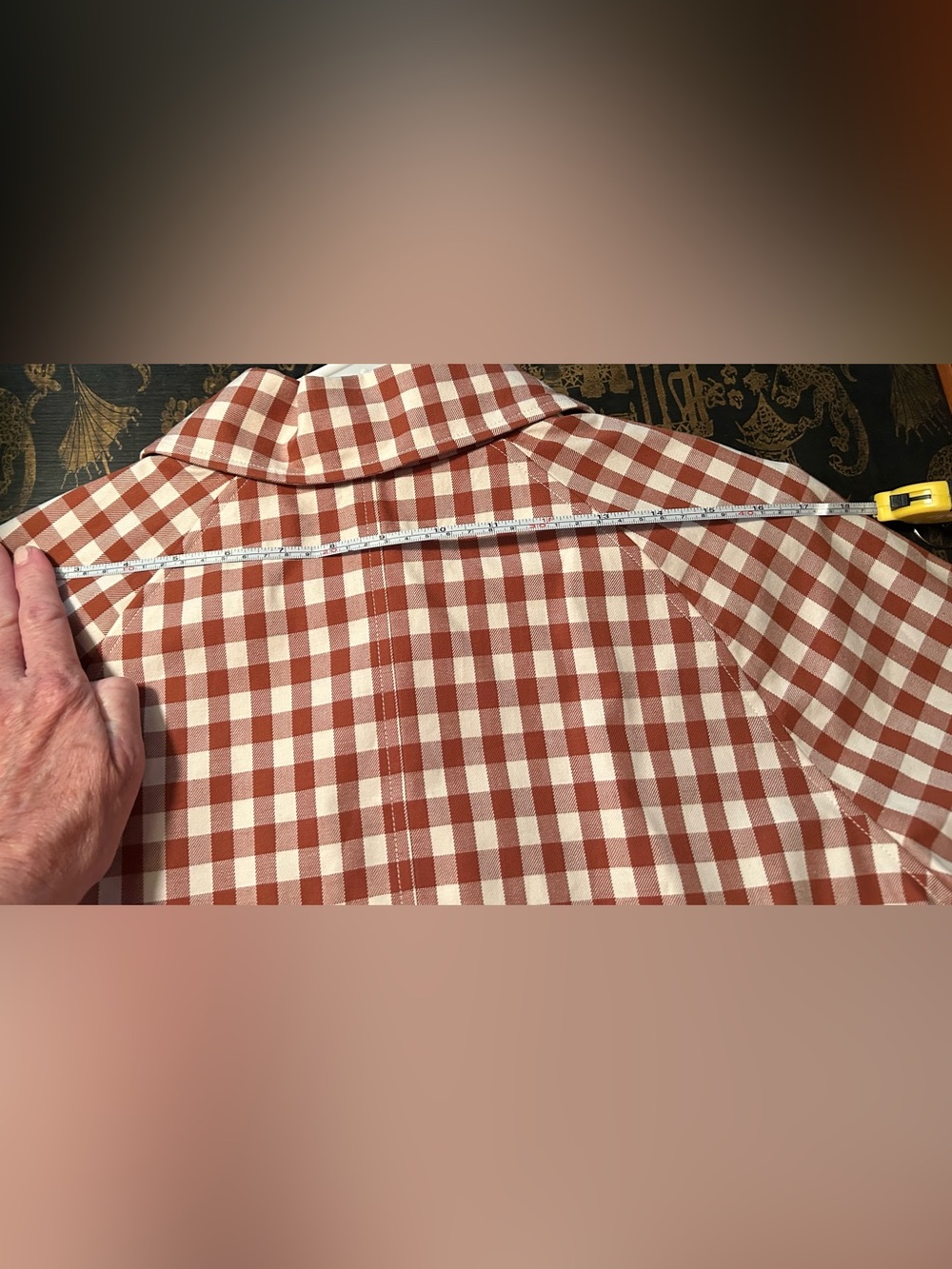 NWT HOUSE OF HARLOW 1960 Trench Coat Gingham Rustic Size Small - Picture 14 of 14